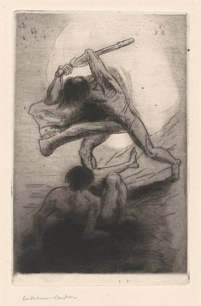 该隐和亚伯 作者 奥迪隆·雷顿（Odilon Redon）