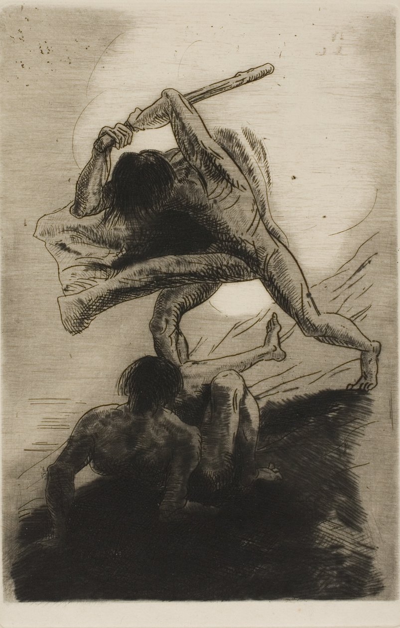 该隐和亚伯 作者 奥迪隆·雷顿（Odilon Redon）