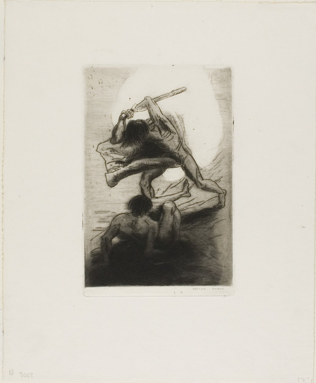 该隐和亚伯 作者 奥迪隆·雷顿（Odilon Redon）