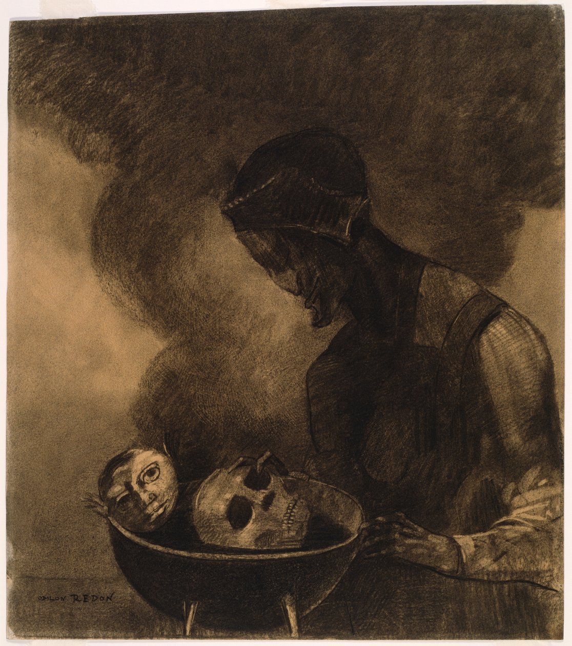女巫的熔炉 作者 奥迪隆·雷顿（Odilon Redon）