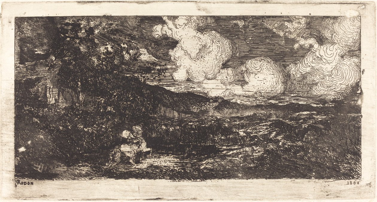 骑兵奔腾（奔腾骑士） 作者 奥迪隆·雷顿（Odilon Redon）