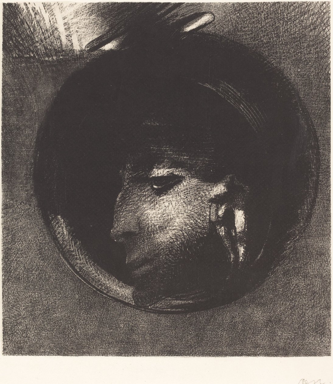 耳电池 作者 奥迪隆·雷顿（Odilon Redon）