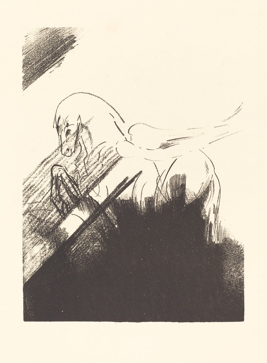 翼马(Cheval aile) 作者 奥迪隆·雷顿（Odilon Redon）