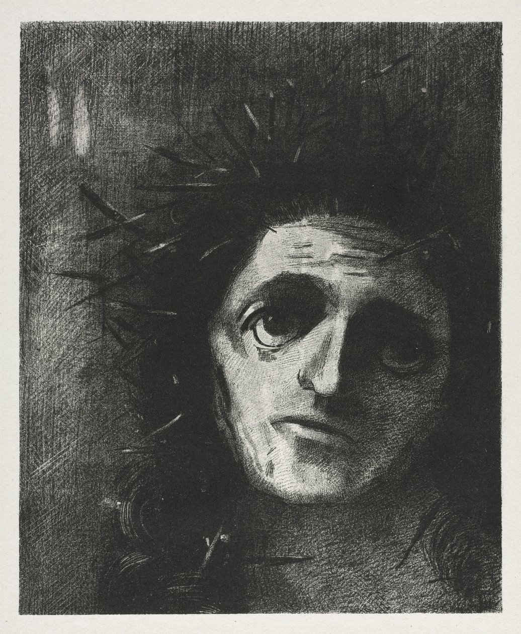 基督，1887年。 作者 奥迪隆·雷顿（Odilon Redon）