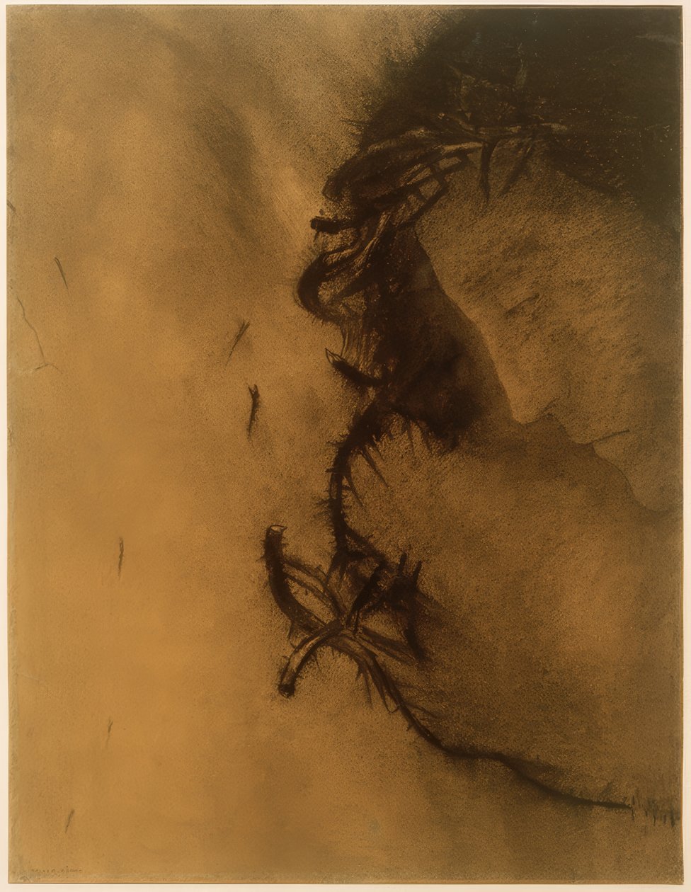 基督（荆棘王冠） 作者 奥迪隆·雷顿（Odilon Redon）