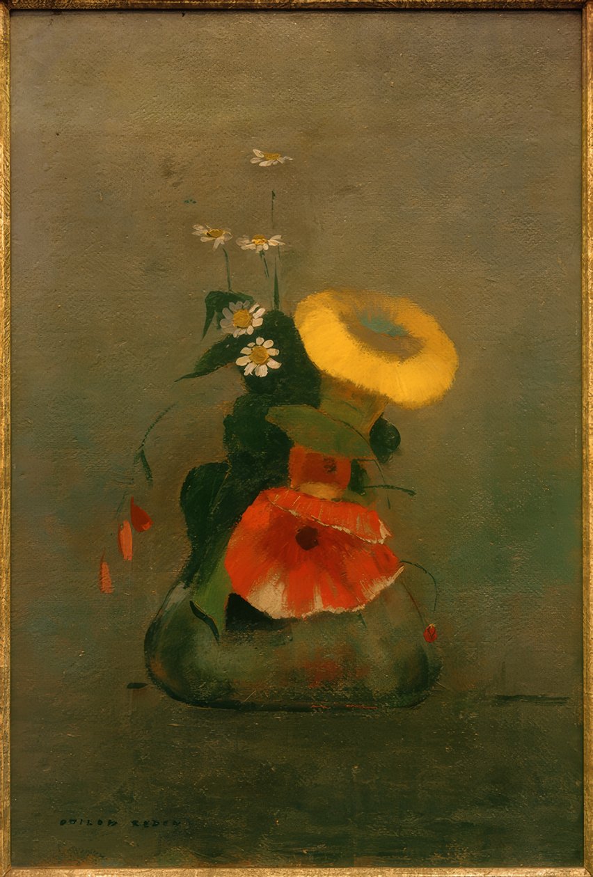 罂粟 作者 奥迪隆·雷顿（Odilon Redon）