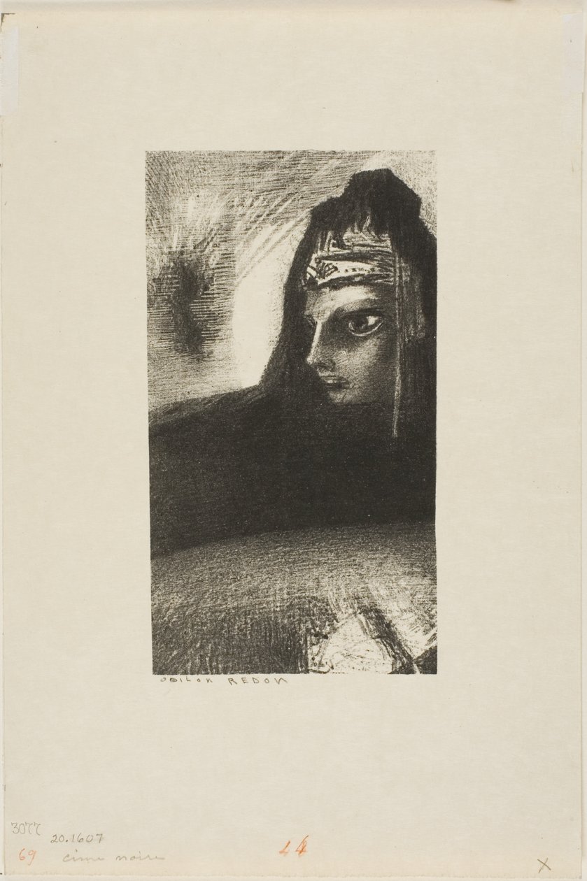 黑暗山顶 作者 奥迪隆·雷顿（Odilon Redon）