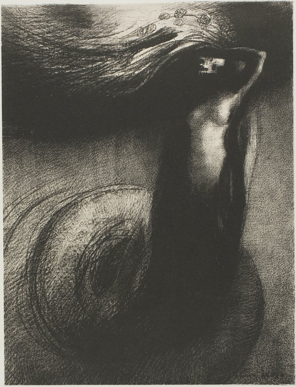 死亡"我的讽刺胜过一切！"，第 3 版，共 6 页 作者 奥迪隆·雷顿（Odilon Redon）