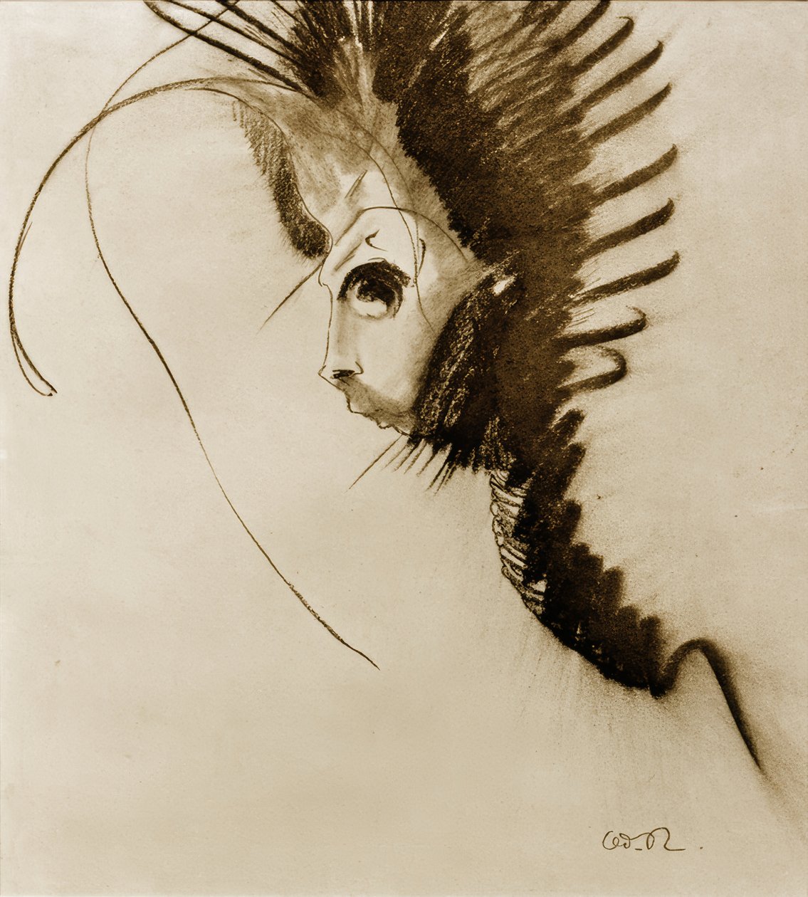 龙 作者 奥迪隆·雷顿（Odilon Redon）