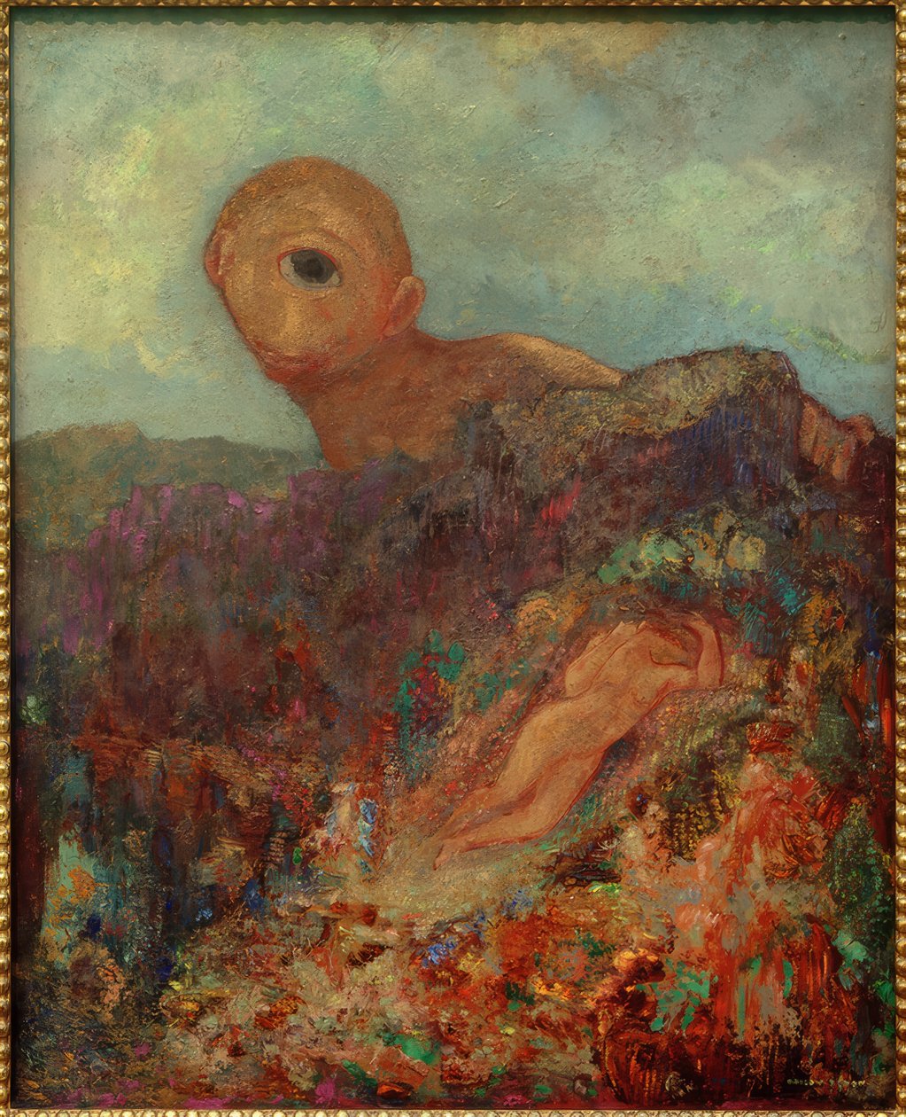 独眼巨人 作者 奥迪隆·雷顿（Odilon Redon）