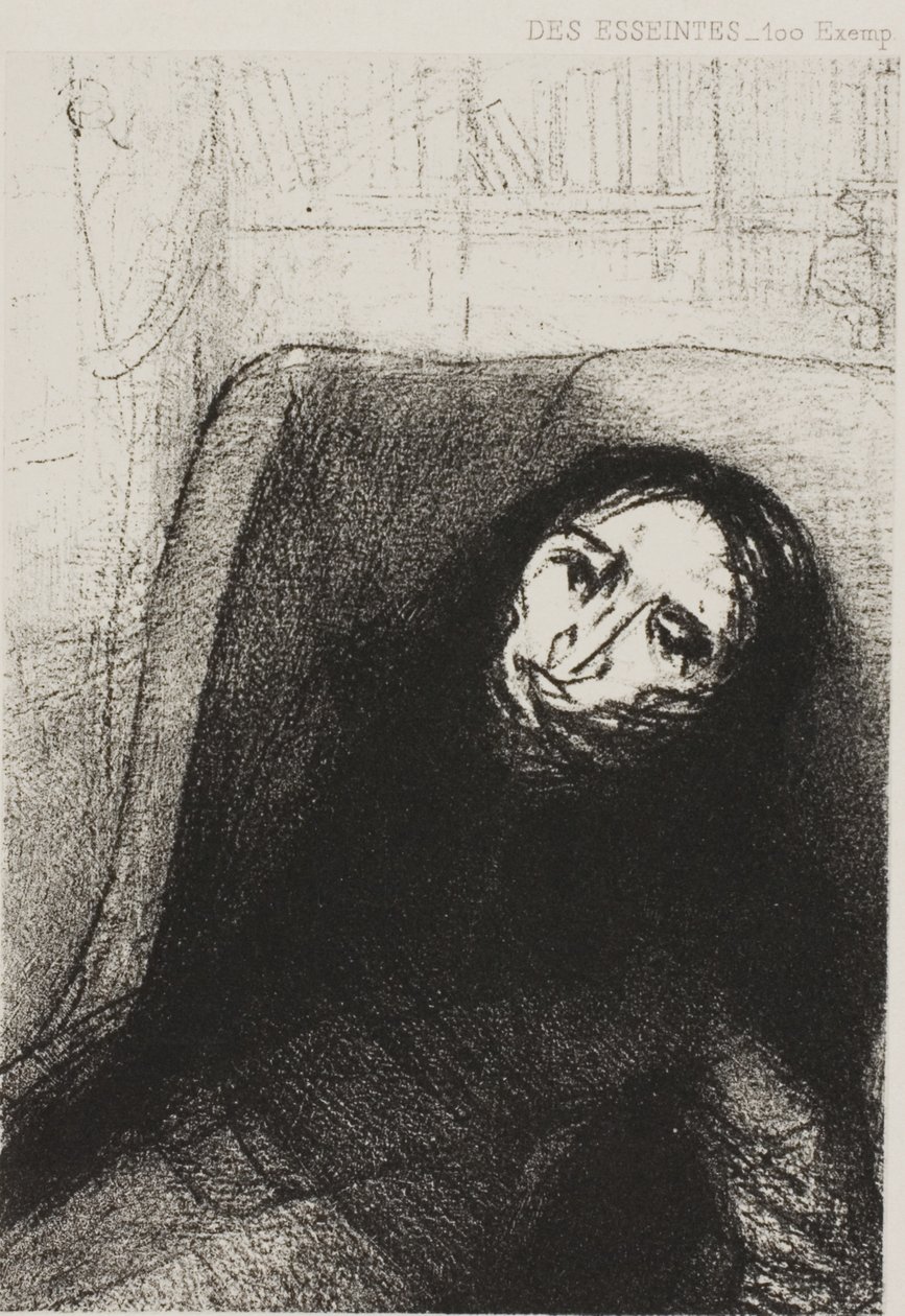 Des Esseintes，J.K. Huysmans 为《A Rebours》所作的封面插图 作者 奥迪隆·雷顿（Odilon Redon）