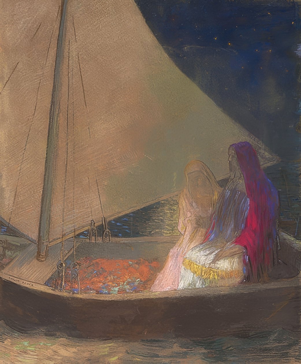 树皮。约于1902年 作者 奥迪隆·雷顿（Odilon Redon）