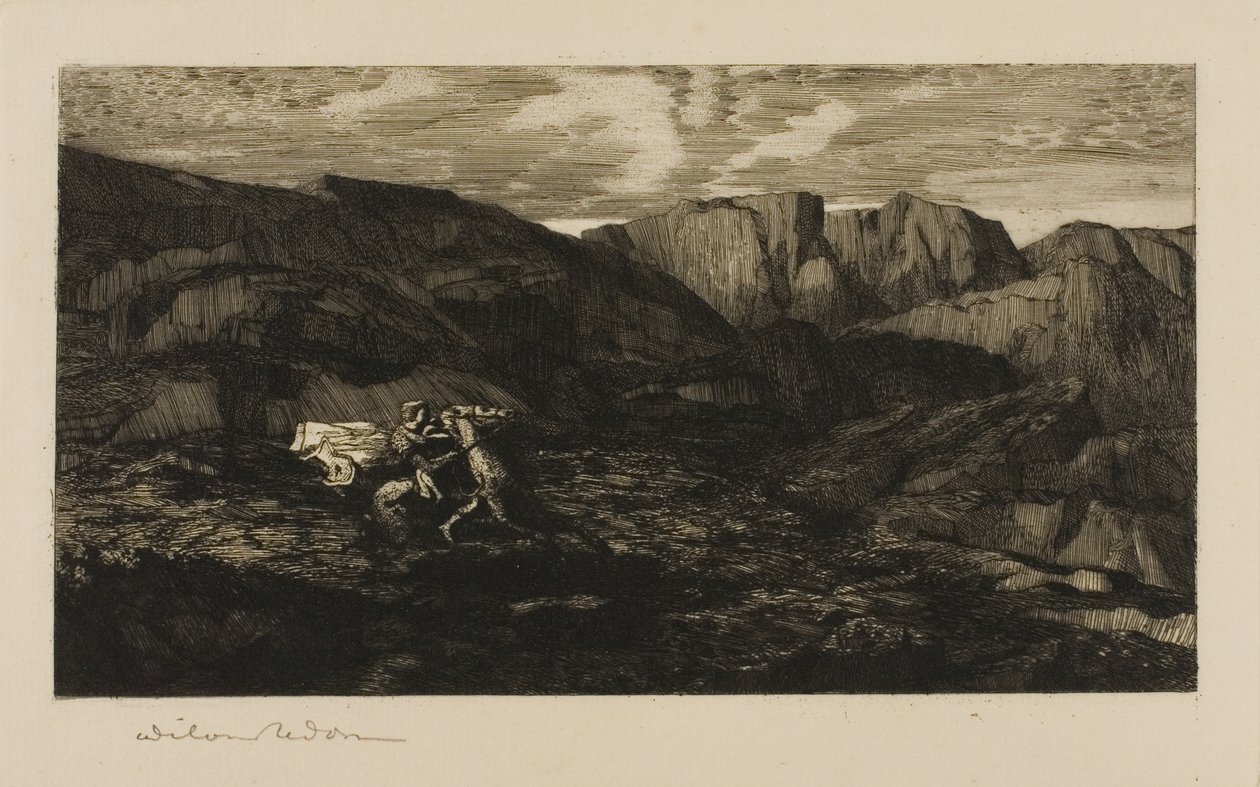 恐惧 作者 奥迪隆·雷顿（Odilon Redon）