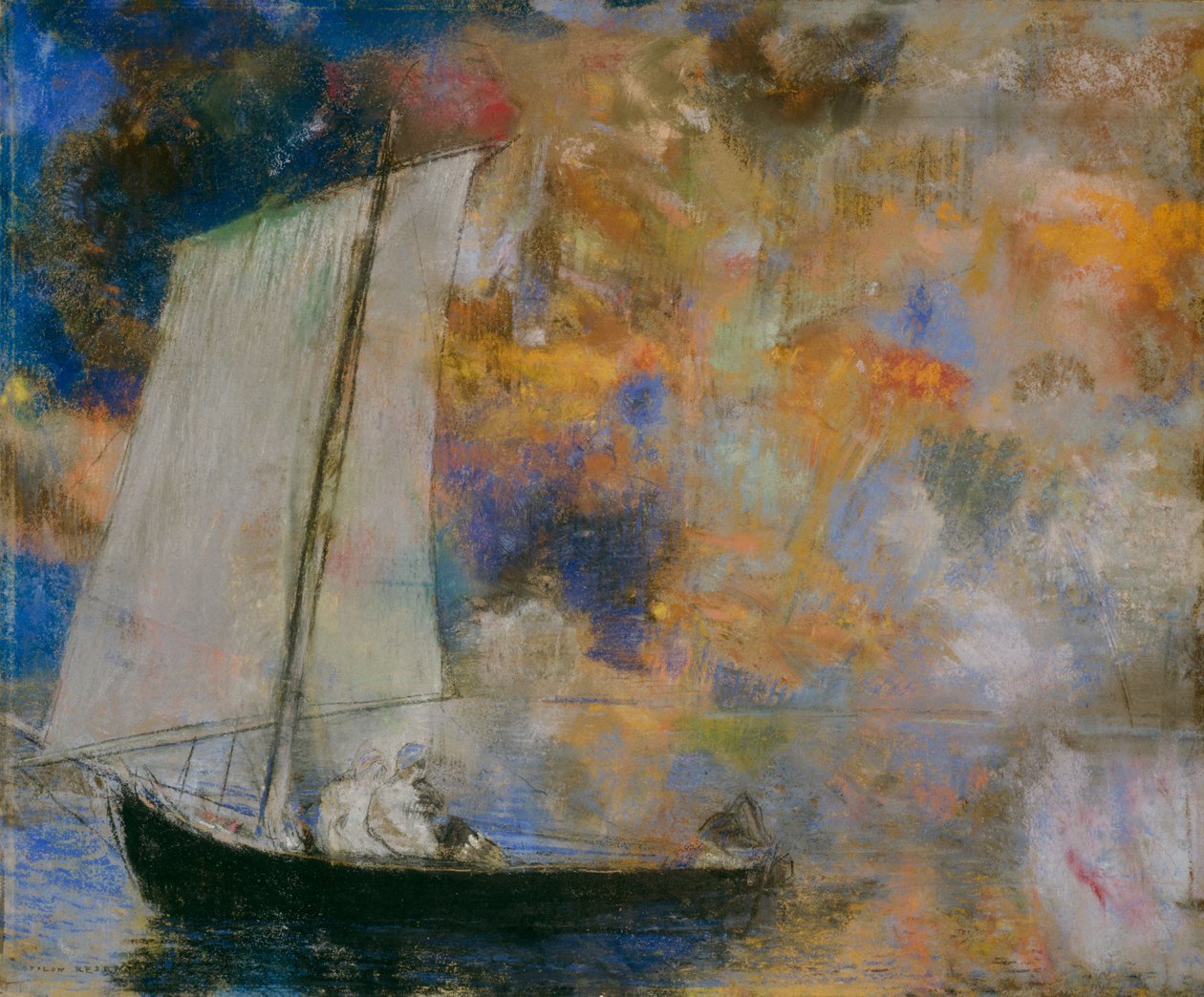 花云 作者 奥迪隆·雷顿（Odilon Redon）