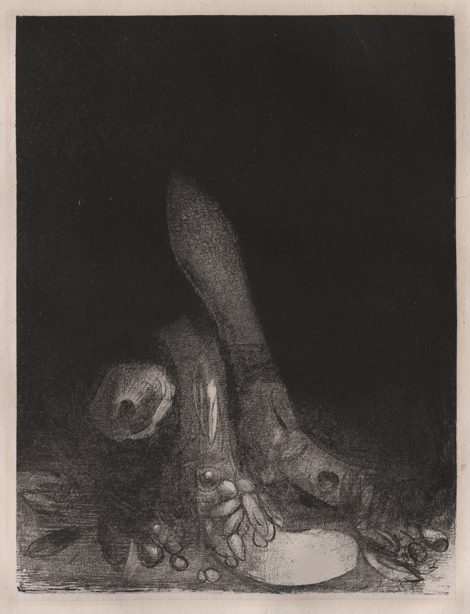 花落蟒蛇现 作者 奥迪隆·雷顿（Odilon Redon）