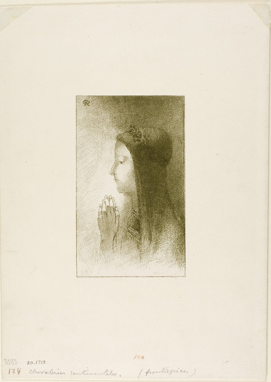 费迪南德·赫罗德为感伤的前锋作曲，1893年 作者 奥迪隆·雷顿（Odilon Redon）
