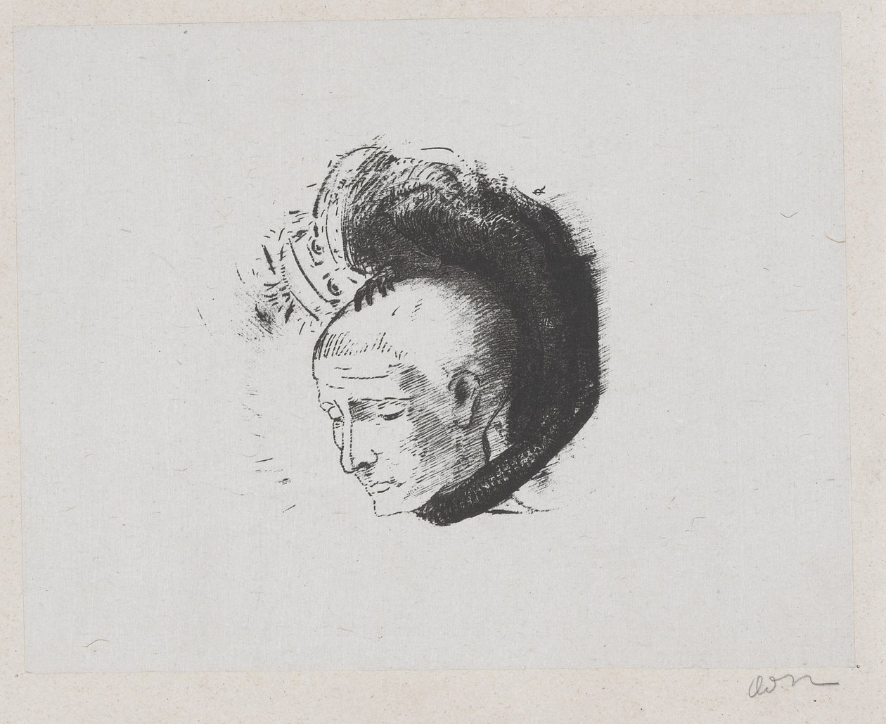 安德烈-梅勒里奥为 "Le Mouvement Idealiste en Peinture "绘制的封面插图 作者 奥迪隆·雷顿（Odilon Redon）