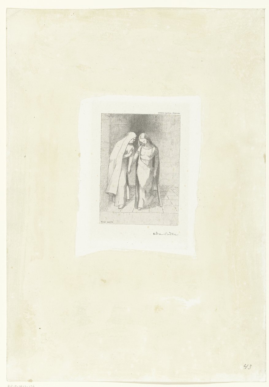 秘密对话
神秘对话（物品上的标题） 作者 奥迪隆·雷顿（Odilon Redon）