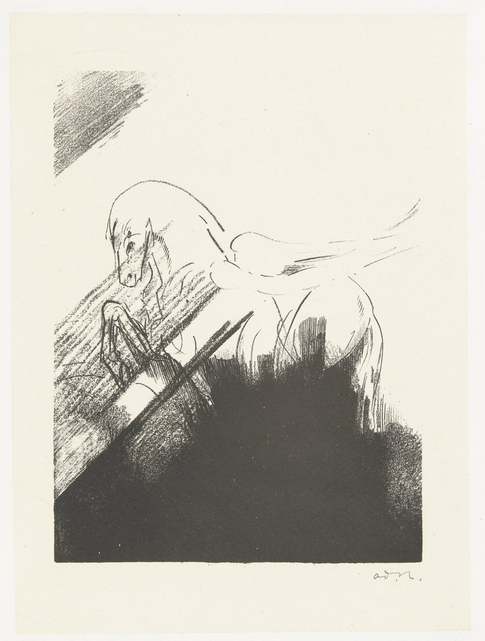 翼马
Cheval ailé 作者 奥迪隆·雷顿（Odilon Redon）
