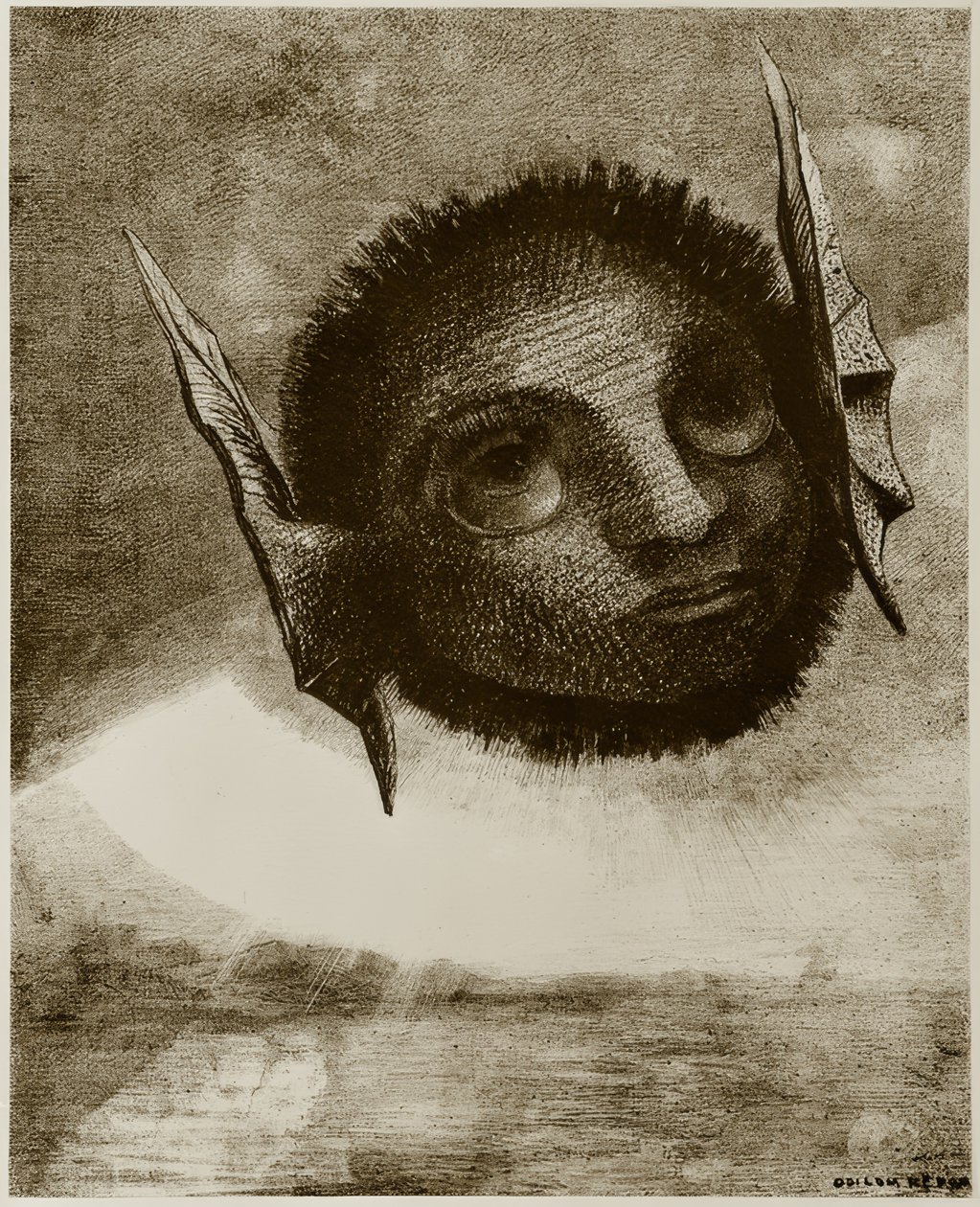 地精 作者 奥迪隆·雷顿（Odilon Redon）