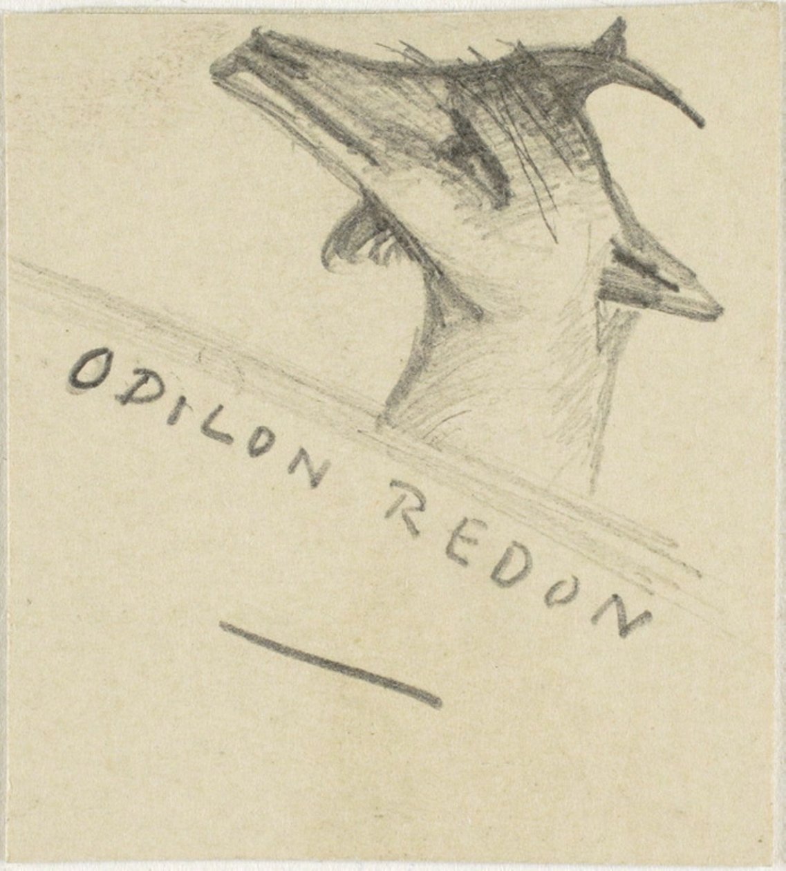 山羊 作者 奥迪隆·雷顿（Odilon Redon）