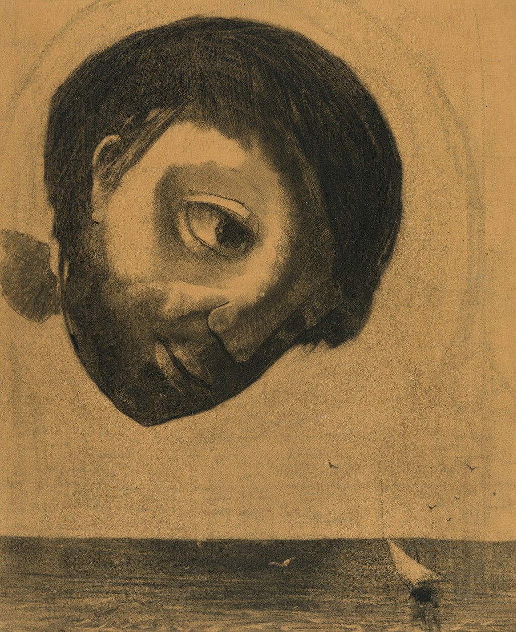 水域守护神 作者 奥迪隆·雷顿（Odilon Redon）