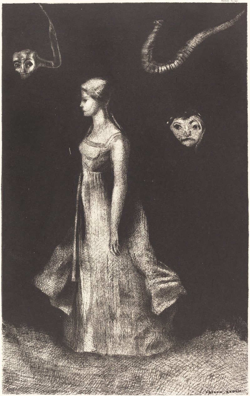 Hantise (迷恋) 作者 奥迪隆·雷顿（Odilon Redon）