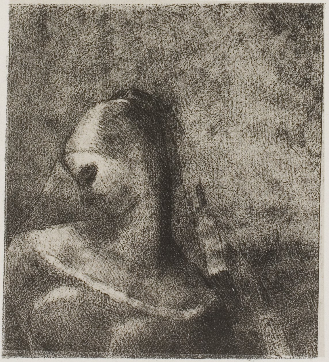海伦 - 恩诺亚，24 个板块中的第 10 个 作者 奥迪隆·雷顿（Odilon Redon）