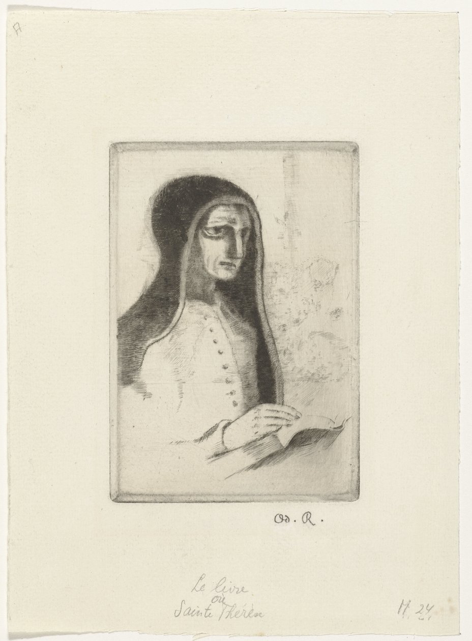 书
书（圣泰蕾丝） 作者 奥迪隆·雷顿（Odilon Redon）