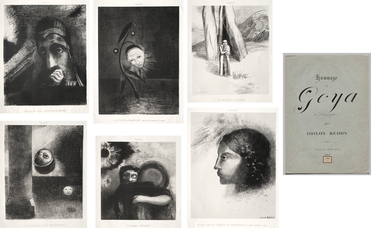 向戈雅致敬 作者 奥迪隆·雷顿（Odilon Redon）