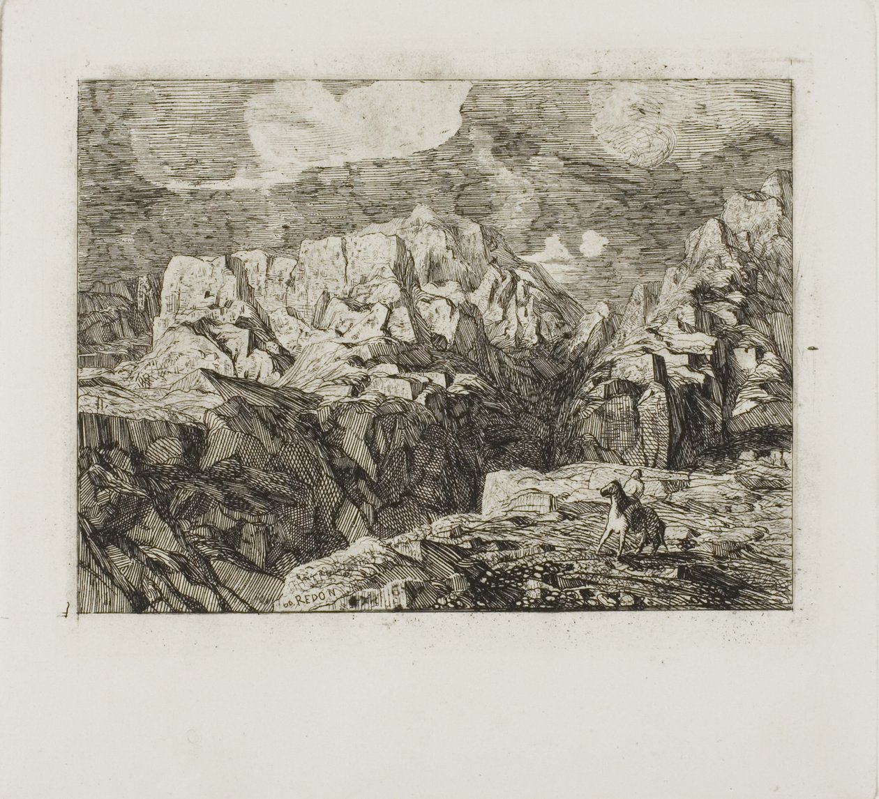 山中骑士 作者 奥迪隆·雷顿（Odilon Redon）