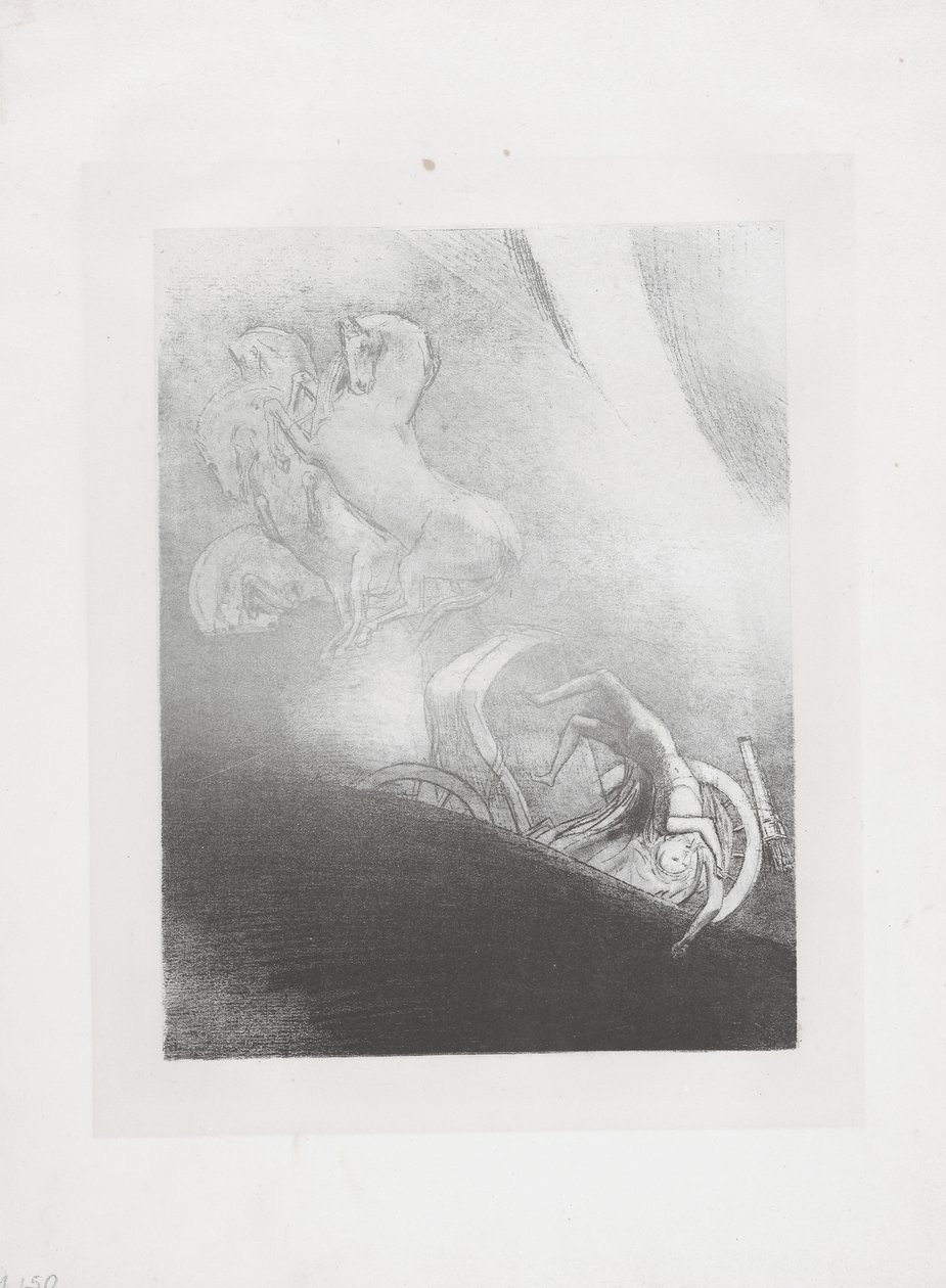 他掉进了深渊 作者 奥迪隆·雷顿（Odilon Redon）