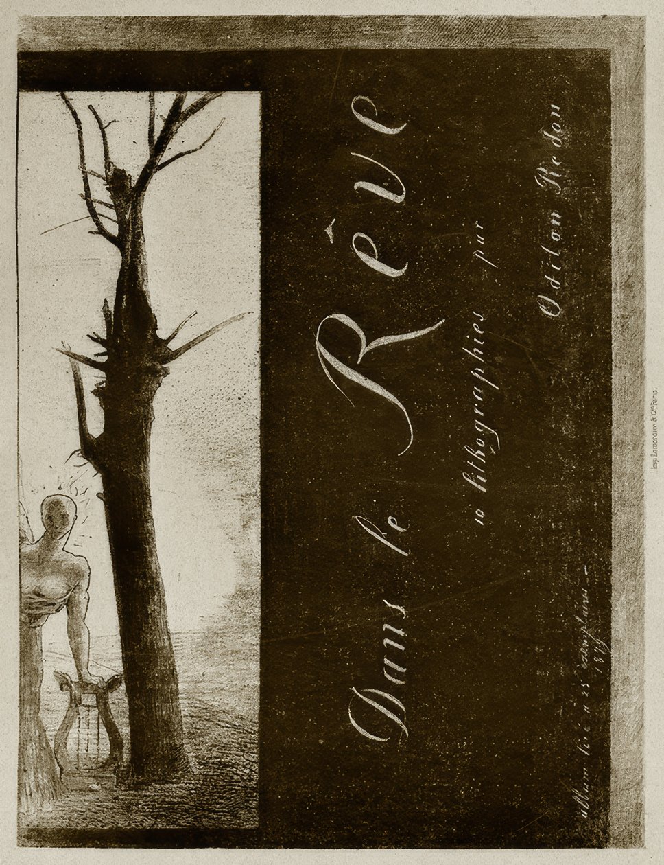 在梦中 作者 奥迪隆·雷顿（Odilon Redon）