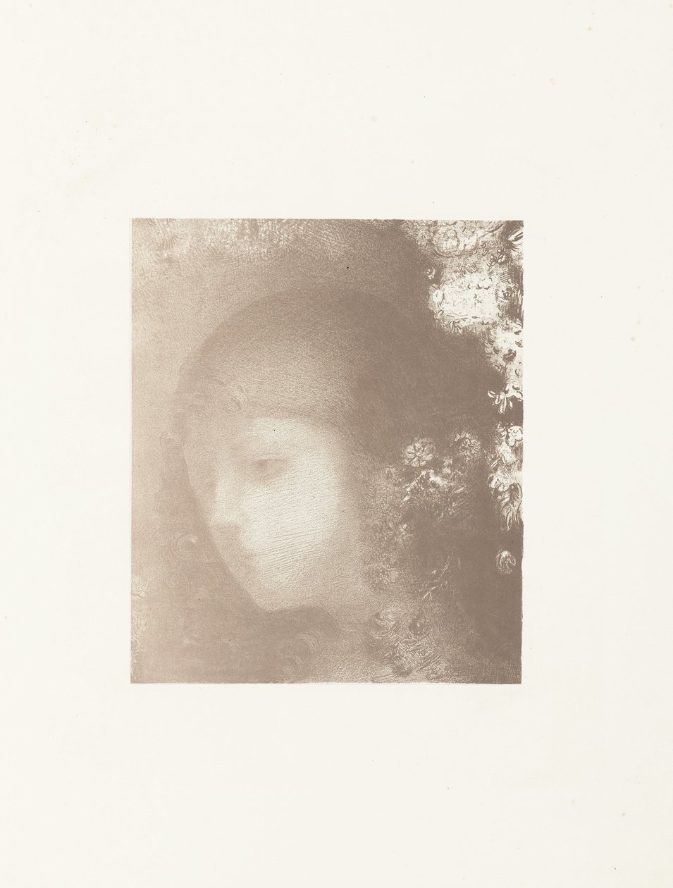 幼稚园遇见鲜花 儿童头带花 作者 奥迪隆·雷顿（Odilon Redon）