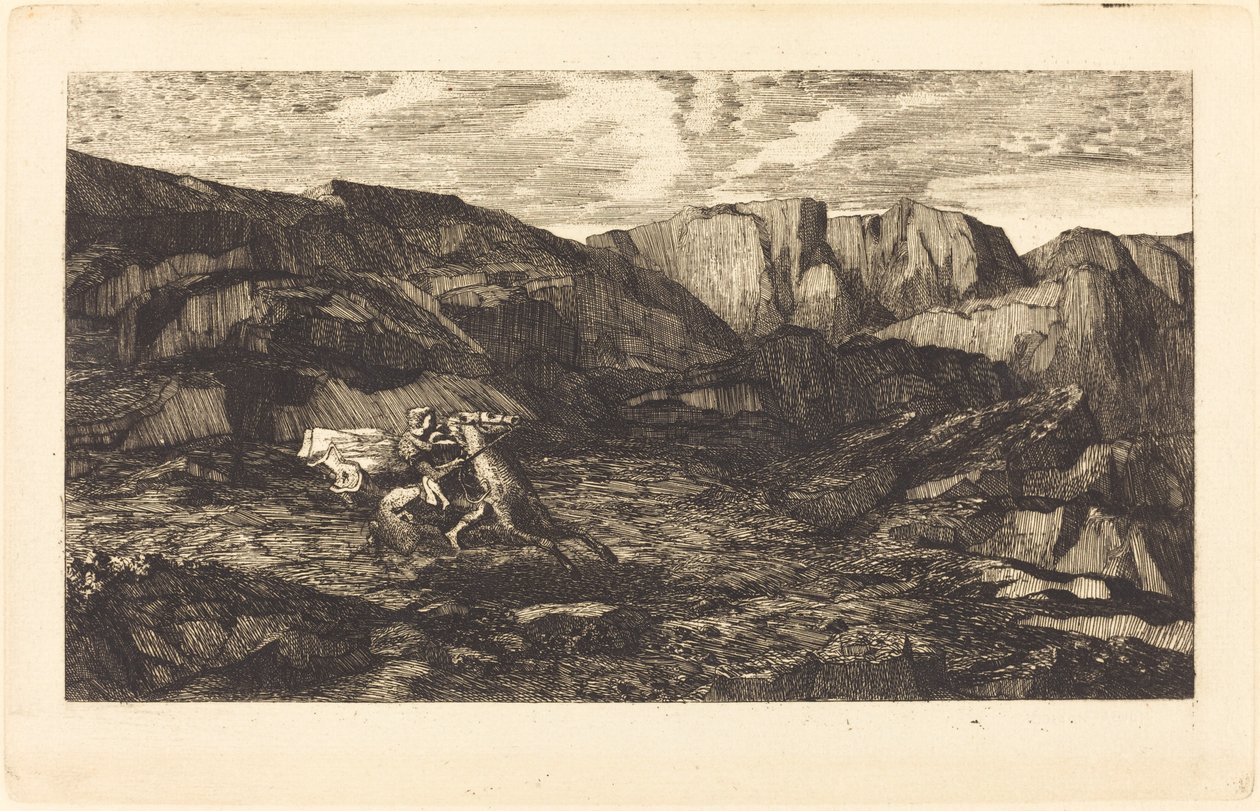 恐惧 作者 奥迪隆·雷顿（Odilon Redon）
