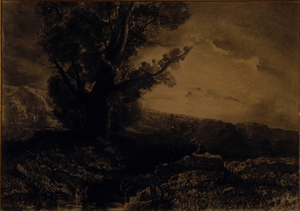 景观 作者 奥迪隆·雷顿（Odilon Redon）