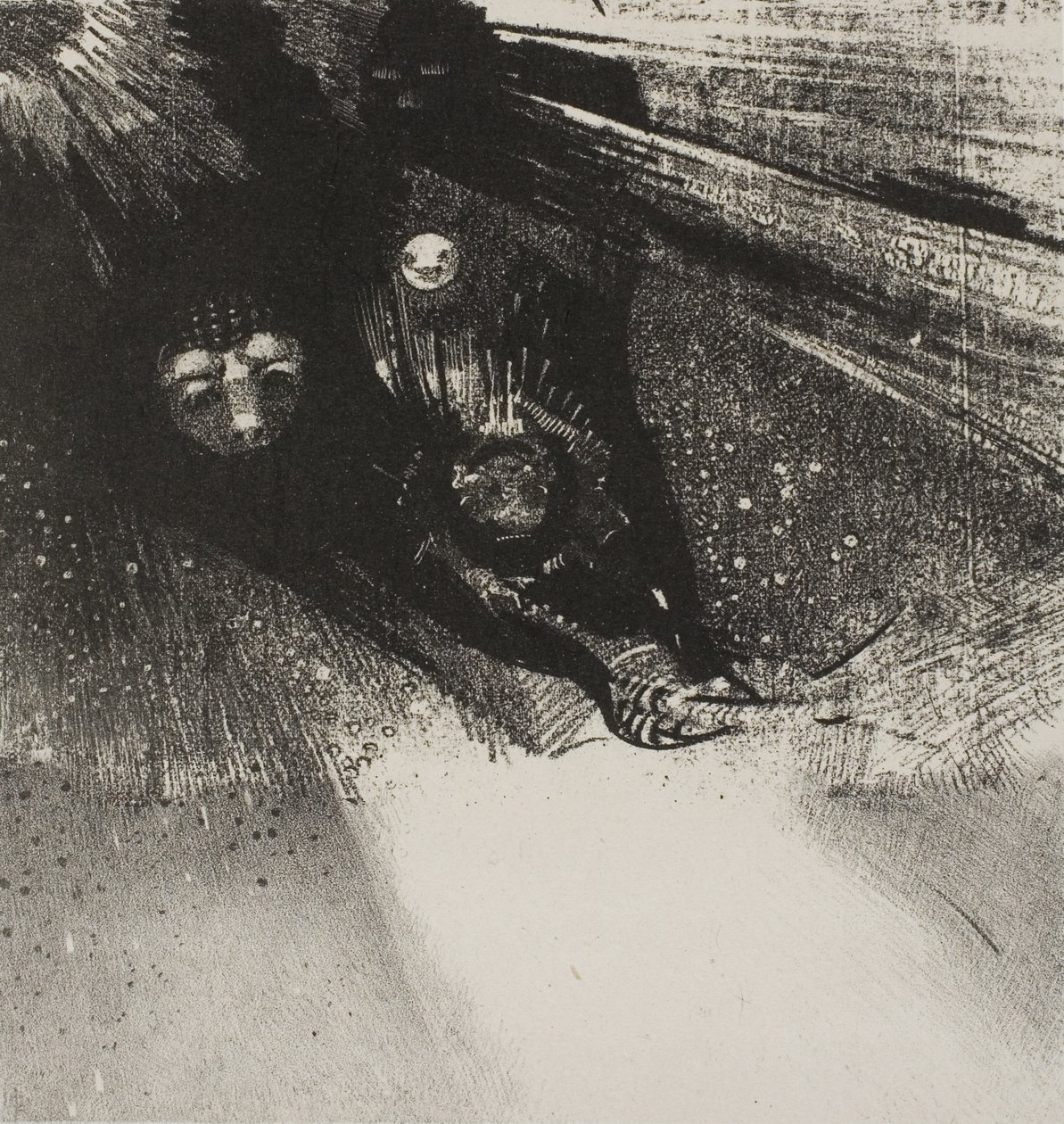 幼虫如此无血又如此丑陋，第 5 版共 6 页 作者 奥迪隆·雷顿（Odilon Redon）