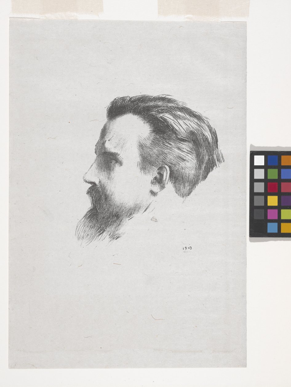 莫里斯·丹尼斯（莫里斯·丹尼斯）（中国飞纸石版画） 作者 奥迪隆·雷顿（Odilon Redon）