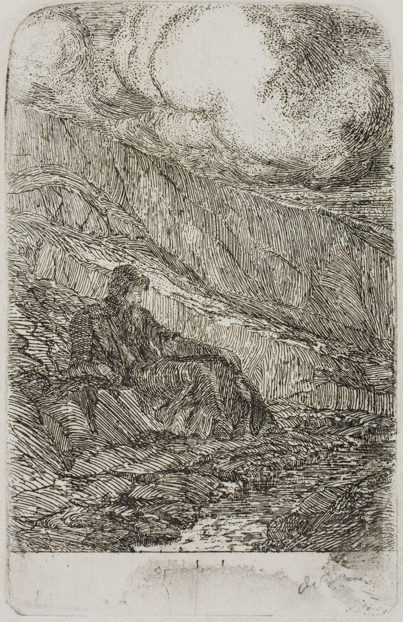 冥想 作者 奥迪隆·雷顿（Odilon Redon）