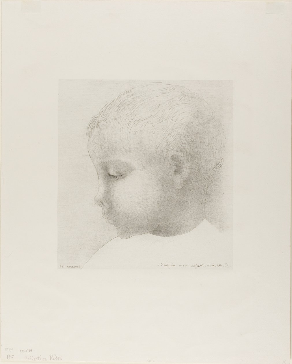 我的孩子 作者 奥迪隆·雷顿（Odilon Redon）