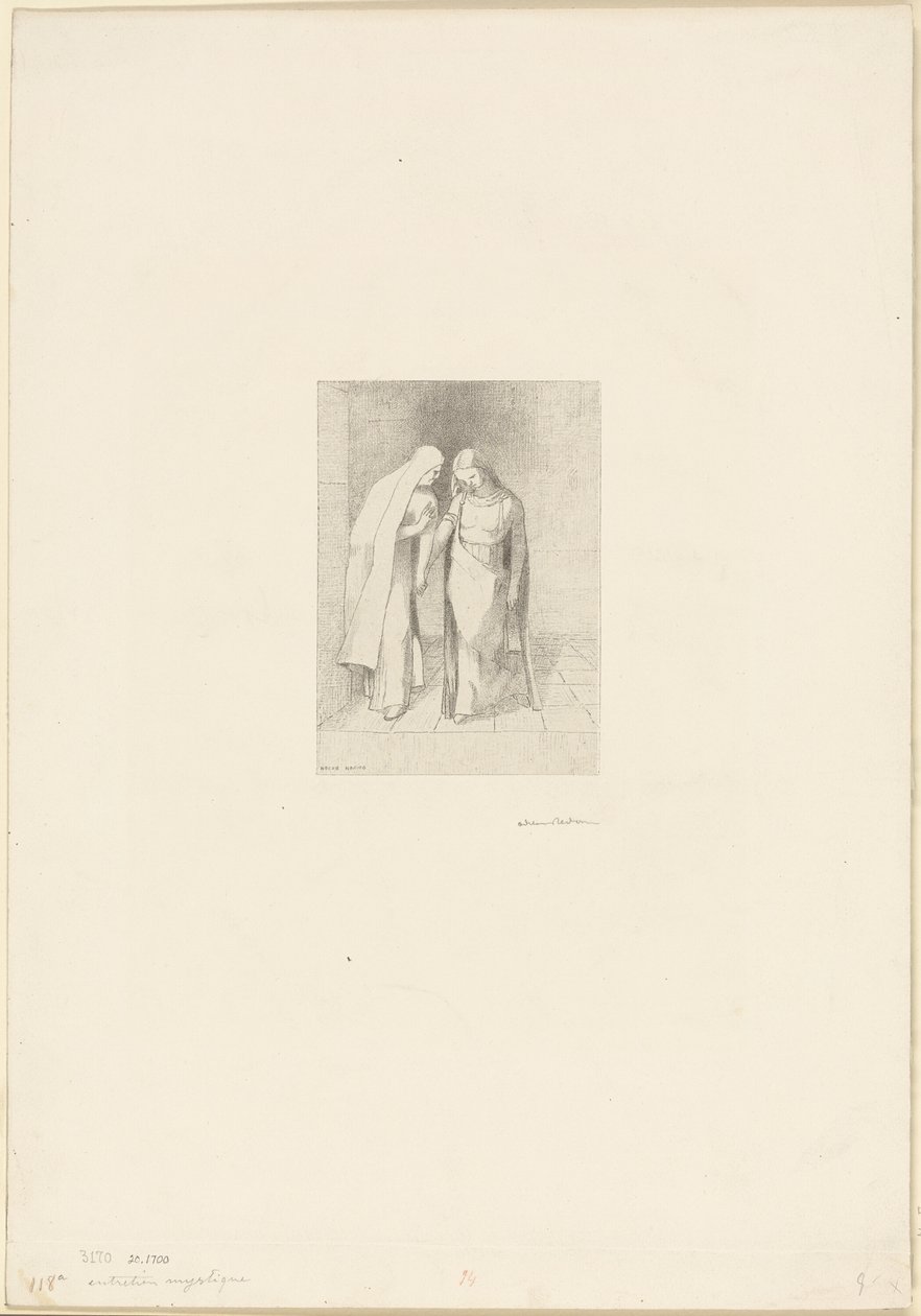 神秘对话 作者 奥迪隆·雷顿（Odilon Redon）