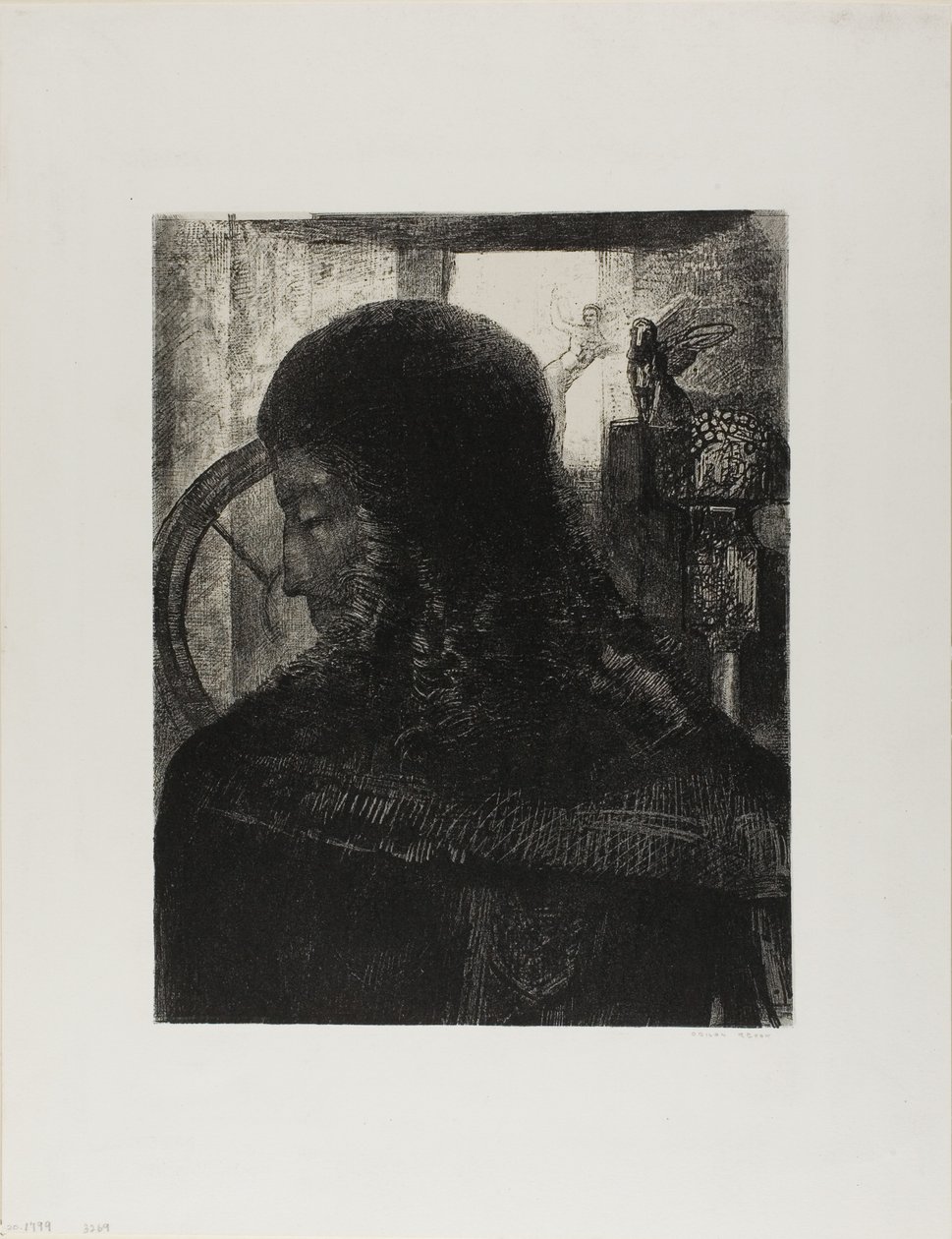 老骑士 作者 奥迪隆·雷顿（Odilon Redon）