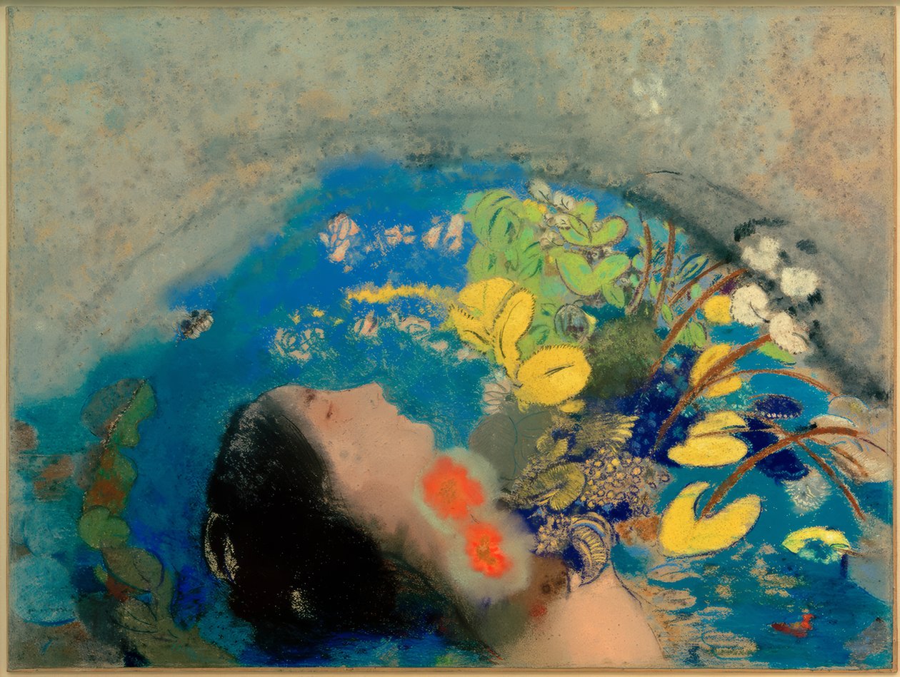 奥菲利亚 作者 奥迪隆·雷顿（Odilon Redon）