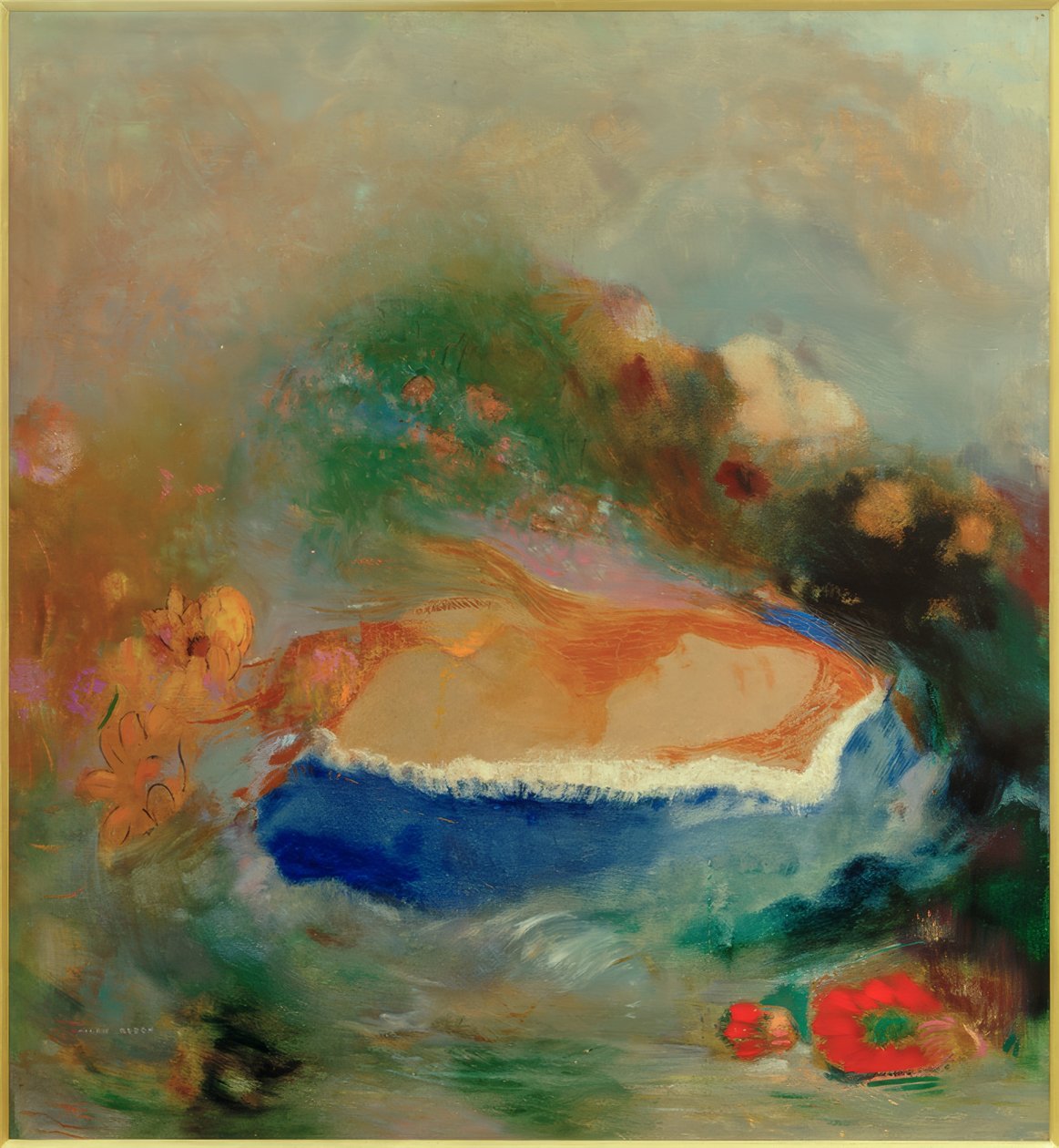 奥菲利亚 作者 奥迪隆·雷顿（Odilon Redon）