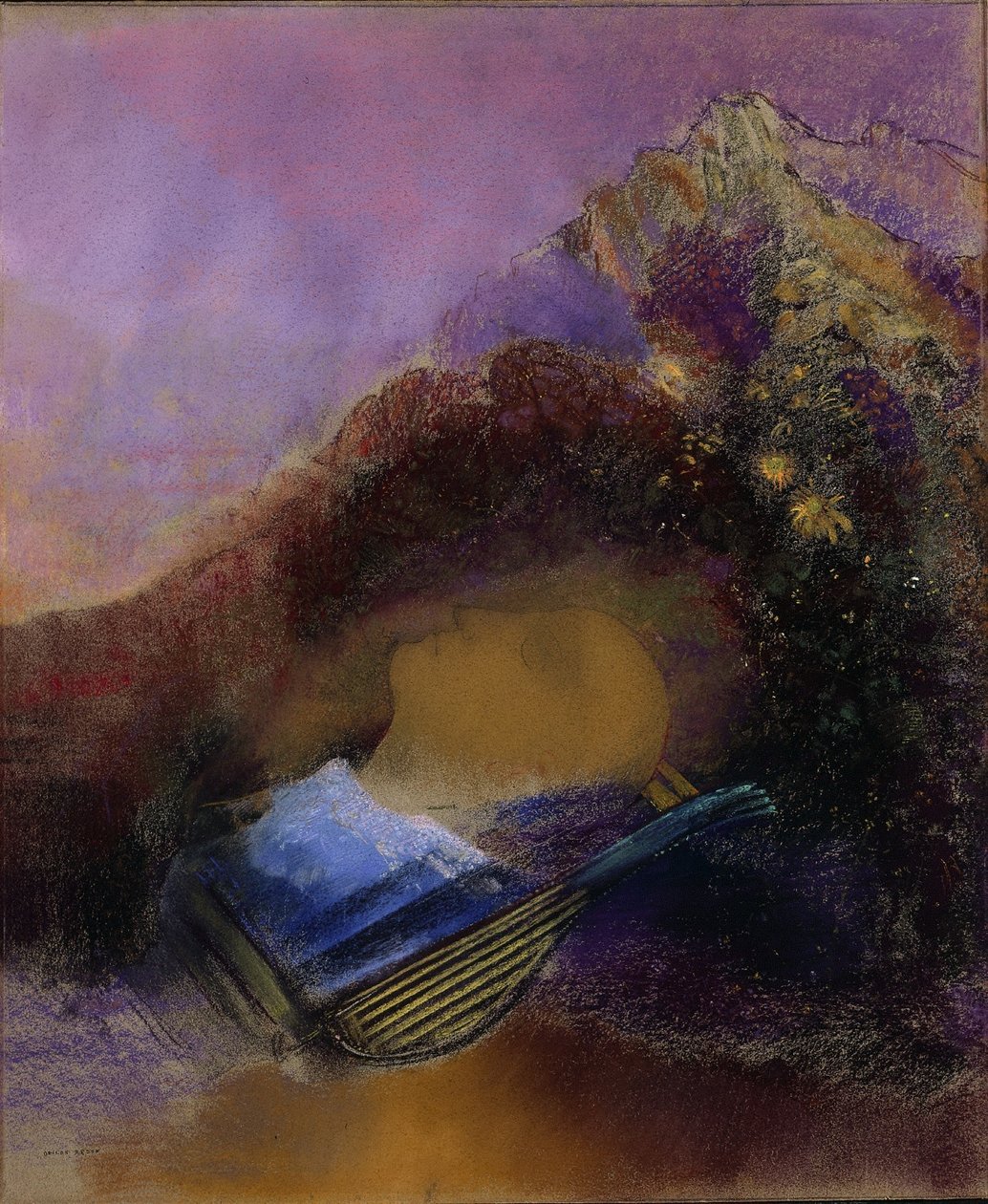 奥菲斯角1903-1910年。 作者 奥迪隆·雷顿（Odilon Redon）