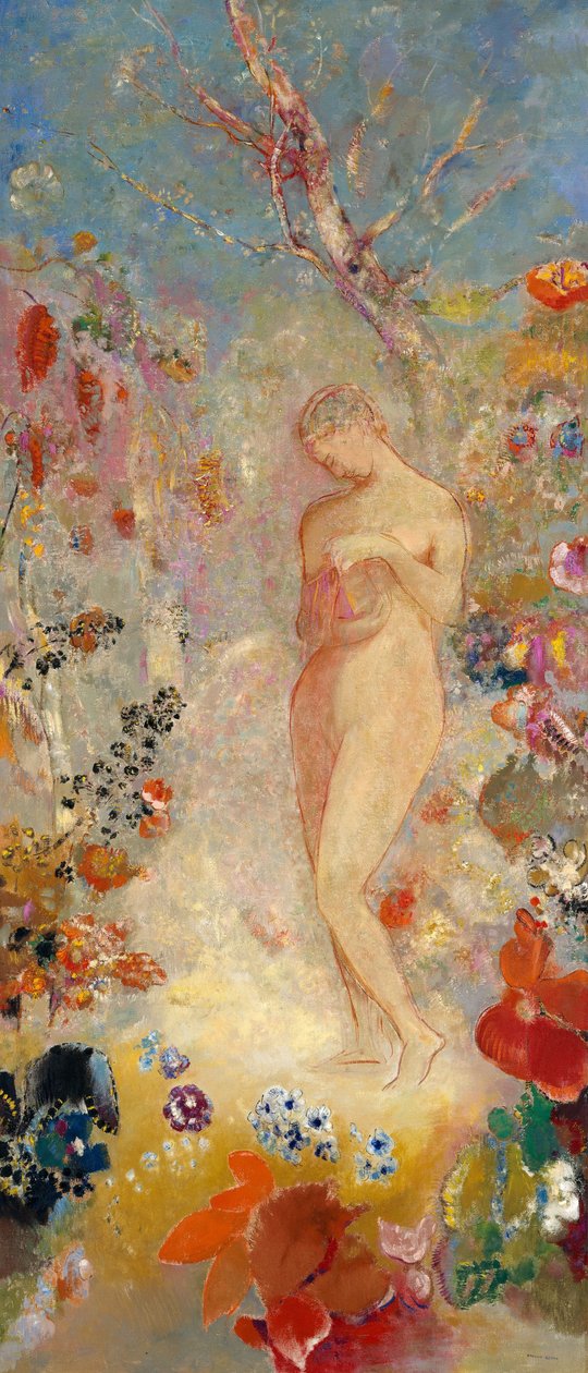潘多拉，1914年 作者 奥迪隆·雷顿（Odilon Redon）