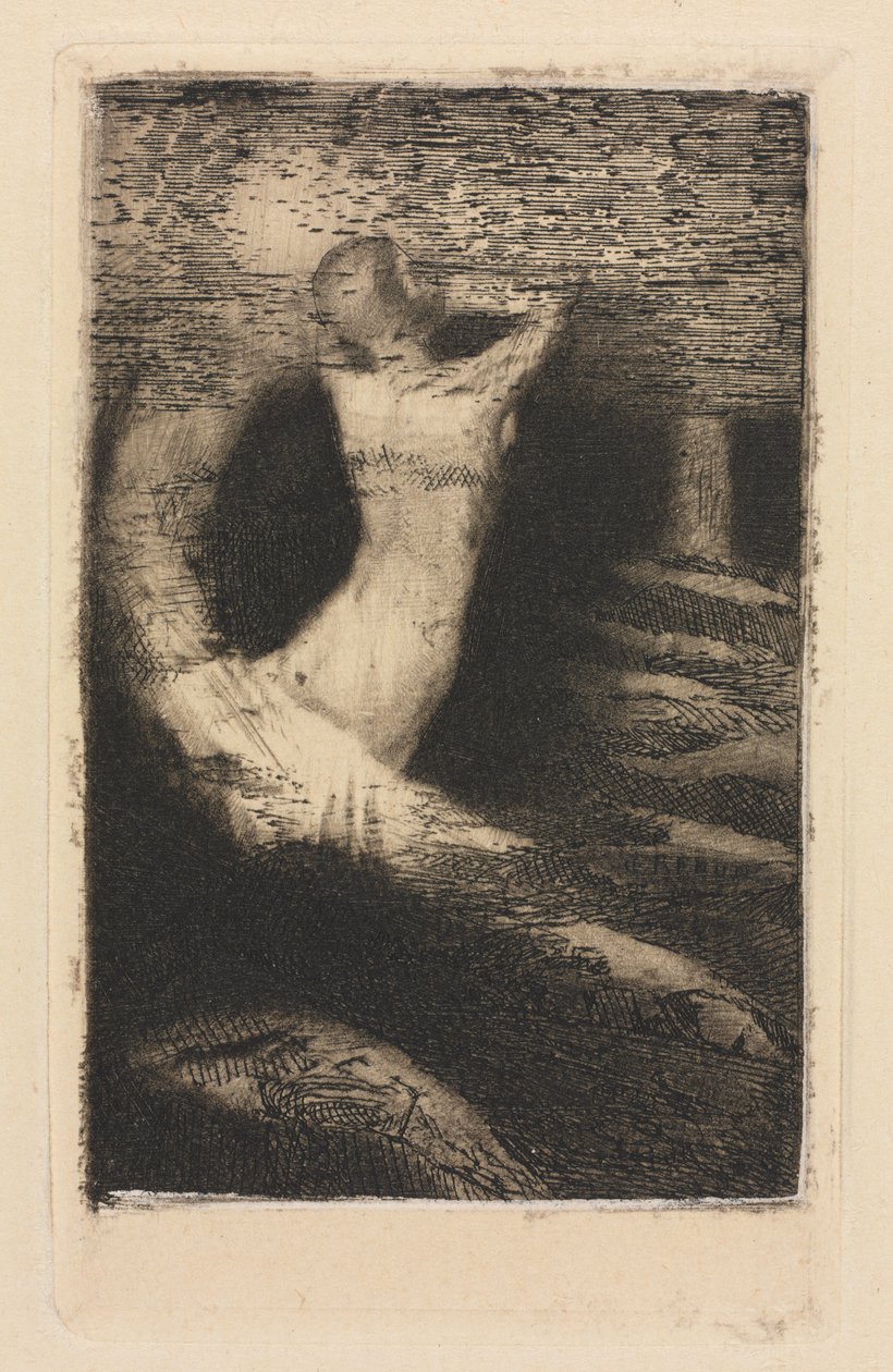 灵魂的流逝 作者 奥迪隆·雷顿（Odilon Redon）