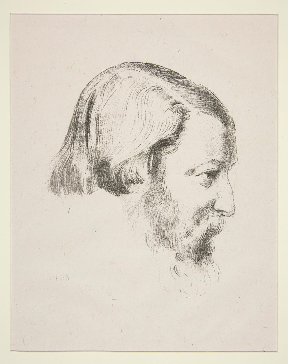 保罗-鲁西埃肖像 作者 奥迪隆·雷顿（Odilon Redon）
