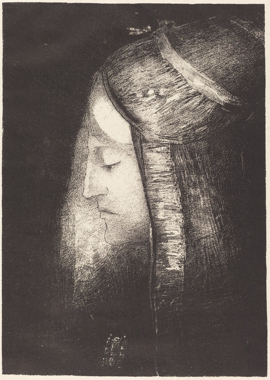 光的轮廓（Profil de lumiere）。 作者 奥迪隆·雷顿（Odilon Redon）