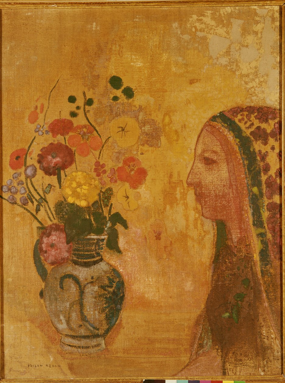 女人的简介 作者 奥迪隆·雷顿（Odilon Redon）
